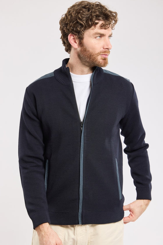 Armor-Lux - Carnac - Cardigan de laine pour homme
