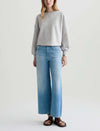 AG JEANS - Saige - Wide Leg Crop Jean - Mid-Rise Ankle Fit