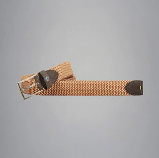 Paul & Shark - Belt with braided elastic suede details