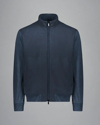 Paul & Shark - Cotton and silk cardigan with Aqualeather® front