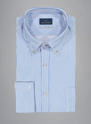 Paul & Shark - Striped Cotton Shirt Silver Collection