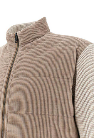 Paul & Shark - Hybrid wool cardigan with corduroy front