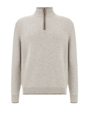 Paul & Shark - Chandail col zip de laine et cachemire
