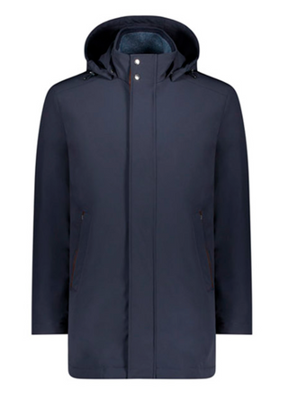 Paul & Shark - Typhoon Re-4X4 STRETCH Car Coat with Suede Details
