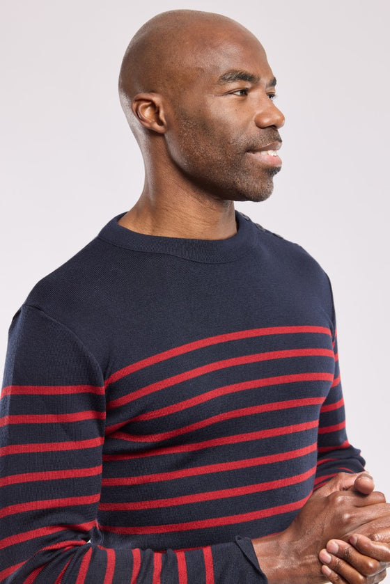 Armor-Lux - Goulenez - Pull rayé de laine merinos