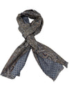 Hemley - Foulard de soie réversible paisley et motifs