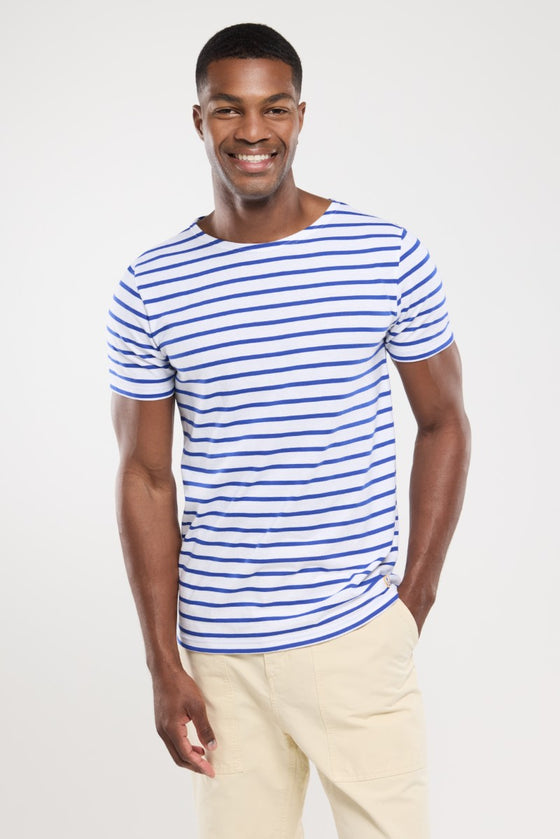 Armor-Lux - Hoëdic - Marinière coton léger manches courtes pour homme