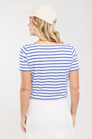 Armor-Lux - Hoëdic - Short-sleeved light cotton sailor top for women