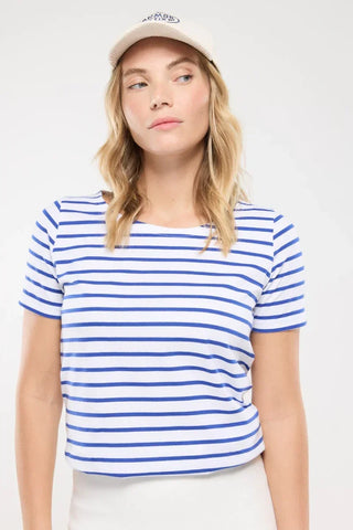 Armor-Lux - Hoëdic - Short-sleeved light cotton sailor top for women