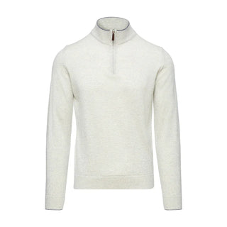 Emanuel Berg - Chandail col zip de laine mérinos extrafine