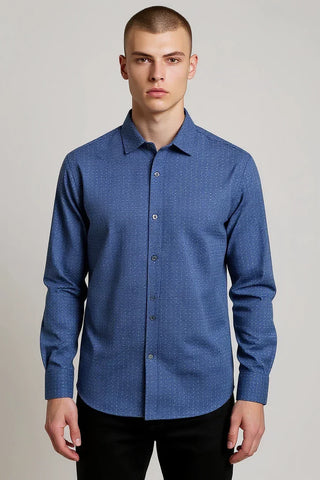 Bugatchi - James - Long sleeve polka dot shirt