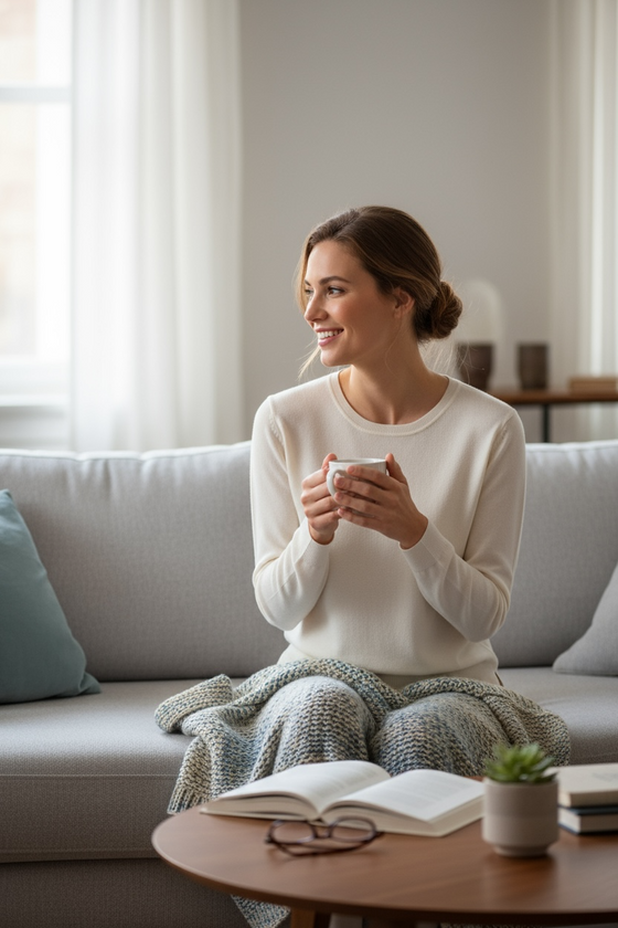 Paul & Shark Ladies - Chandail col rond de laine extra fine pour femme