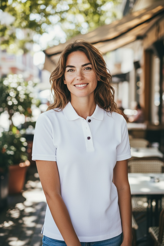 Paul & Shark Ladies - Polo manches courtes uni