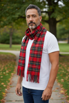 Hemley - Foulard à carreaux tartan de laine