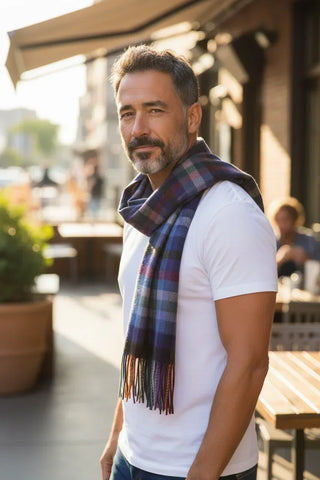 Hemley - Cashmere Check Scarf