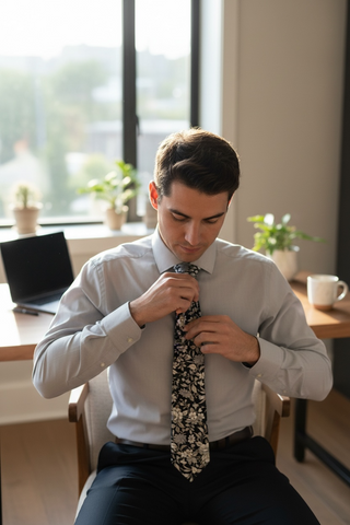 Hemley - Floral Silk Tie