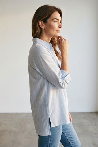 BRAX - Vicki - Blouse de lin à rayures