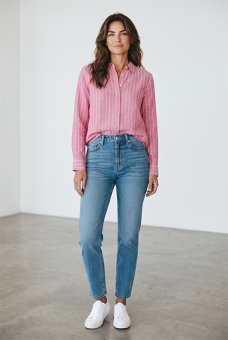 BRAX - Vicki - Blouse de lin à rayures