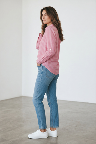 BRAX - Vicki - Blouse de lin à rayures