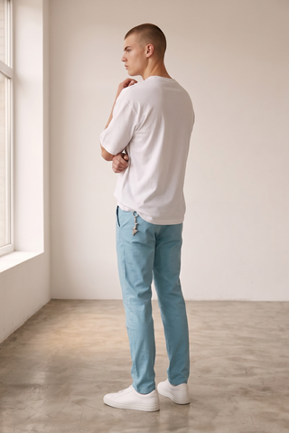 Paul & Shark - Pantalon chino de coton et soie extensible