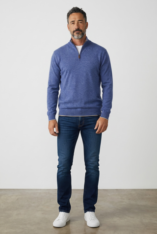 Paul & Shark - Soft Piuma Wool Zip-Up Collar Sweater