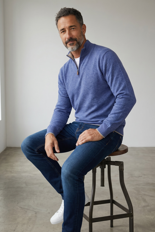 Paul & Shark - Soft Piuma Wool Zip-Up Collar Sweater