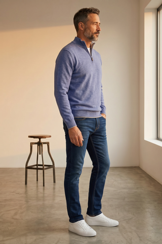 Paul & Shark - Soft Piuma Wool Zip-Up Collar Sweater