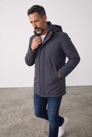 Paul & Shark - Typhoon Re-4X4 STRETCH Car Coat with Suede Details