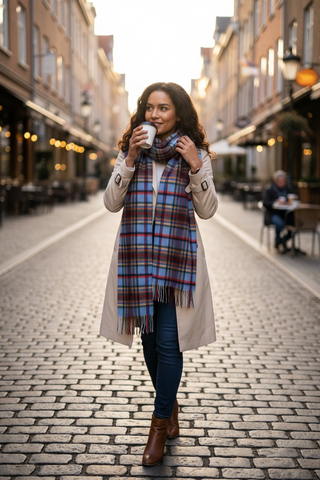 Hemley - Wool and cashmere checked scarf