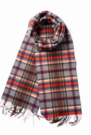 Hemley - Wool and cashmere checked scarf