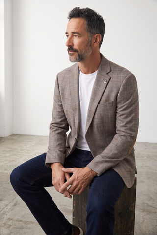 Digel - Erol - Modern Fit - Checked wool blazer