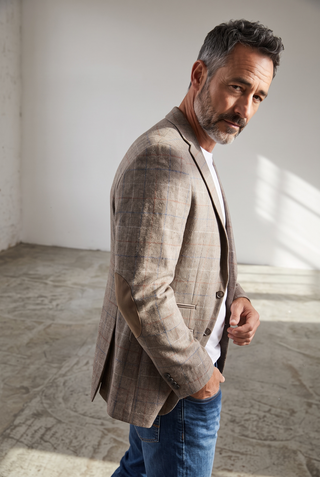 Digel - Erol - Modern Fit - Checked wool blazer