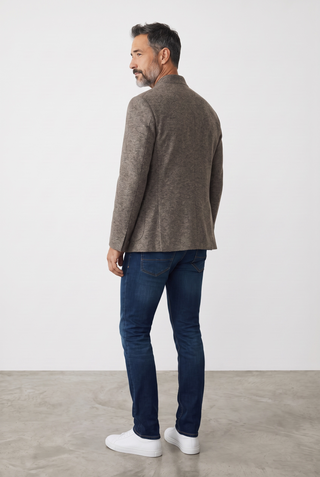 Digel - Enzo - Modern Fit - Veston Jersey de Laine à Col montant