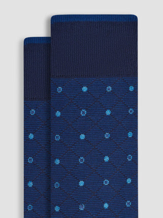 Bugatchi - Mercerized Cotton Stockings with Polka Dots