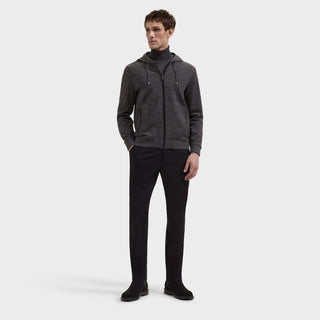 Bugatchi - Hoody à zip de mélange laine