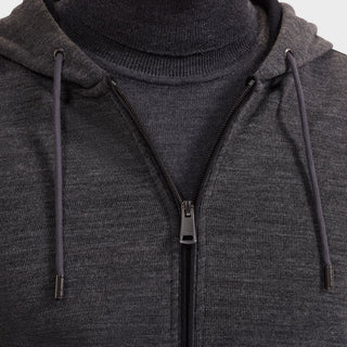 Bugatchi - Hoody à zip de mélange laine