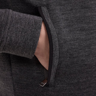 Bugatchi - Hoody à zip de mélange laine