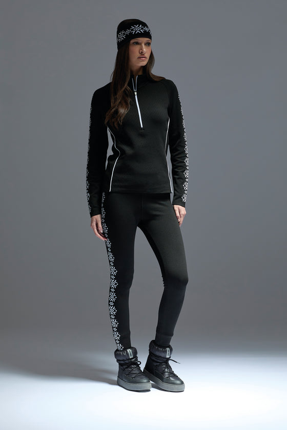 NEWLAND - Crested Butte Lady T-Neck avec Flocons aux Épaules