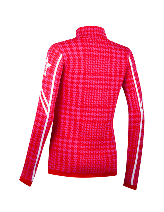 NEWLAND - Norkette Lady T-Neck à Motifs Pied-de-poule