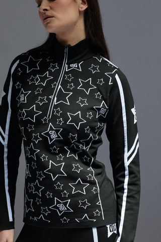 NEWLAND - Ostersund Lady T-Neck with Star Patterns