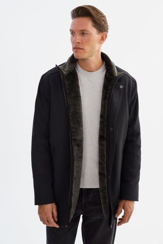 Regency - Prado - 3/4-Length Lined Mix-Media Coat