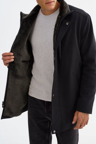 Regency - Prado - 3/4-Length Lined Mix-Media Coat