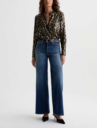 AG JEANS - Saige Wide Leg Jean - Mid-Rise Fit