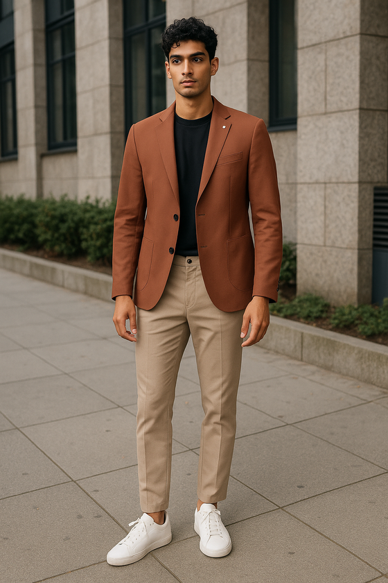 Digel - Aron - Veston de Coton Slim Fit