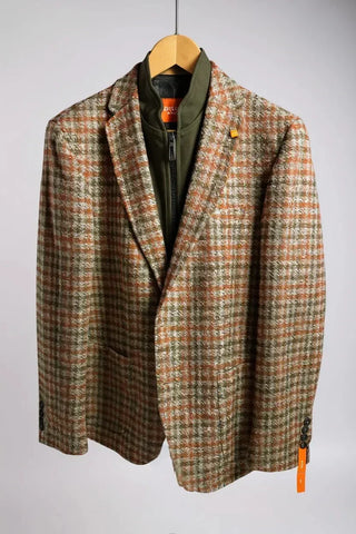 Digel - Adamo-ST - Move Active - Checked blazer with detachable insert