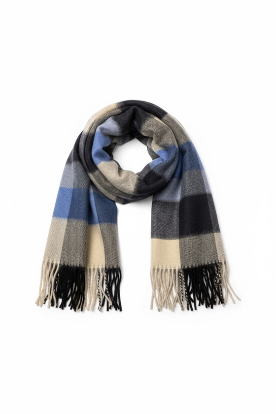 Hemley - Foulard à carreaux de cachemire