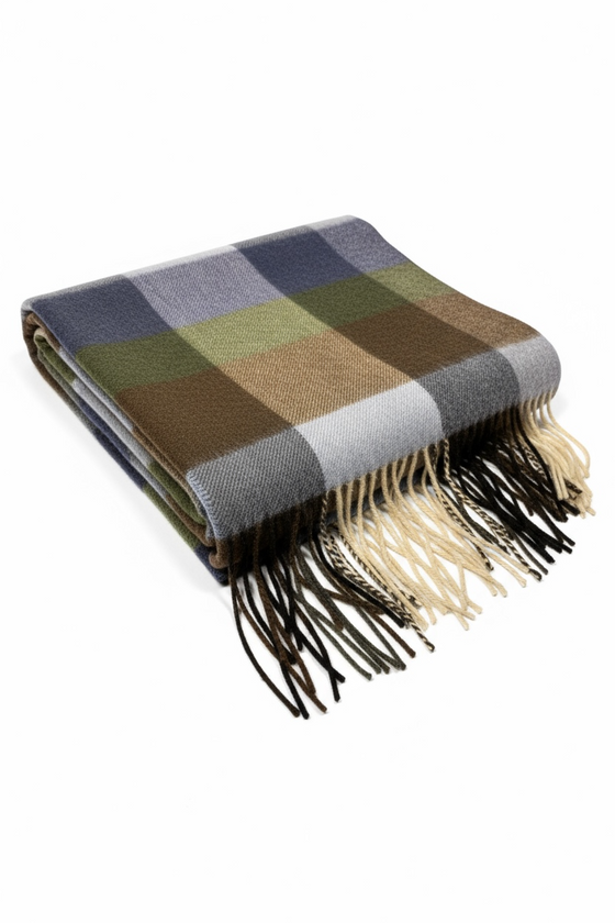 Hemley - Foulard à carreaux de cachemire