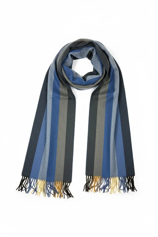 Hemley - Striped wool and cashmere scarf