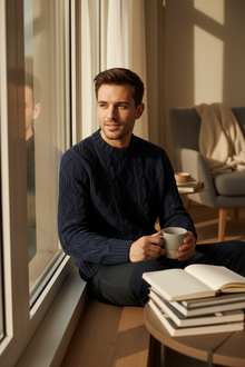  Paul & Shark - Col rond de laine mérinos à cables