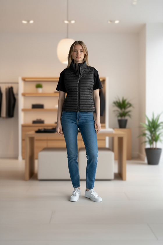 Colmar - Veste sans-manches Woven Deluxe de duvet matelassé pour femme